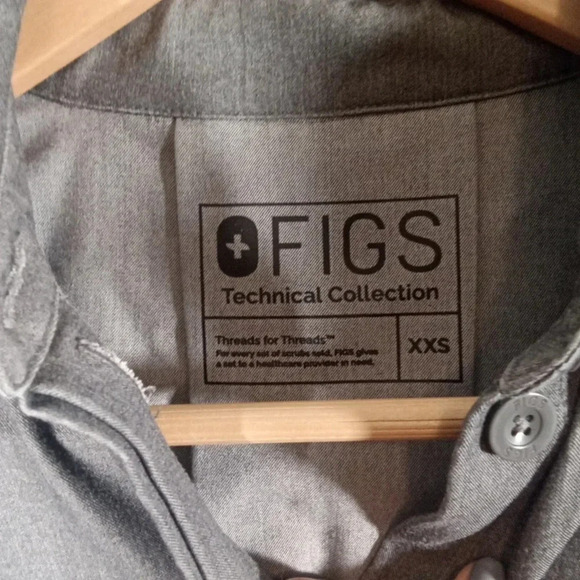 Figs Pilar technical collection scrub top limited edition graphite size XXS wome - Picture 5 of 12